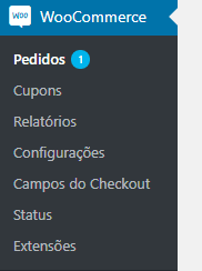 Painel de pedidos do Woocommerce
