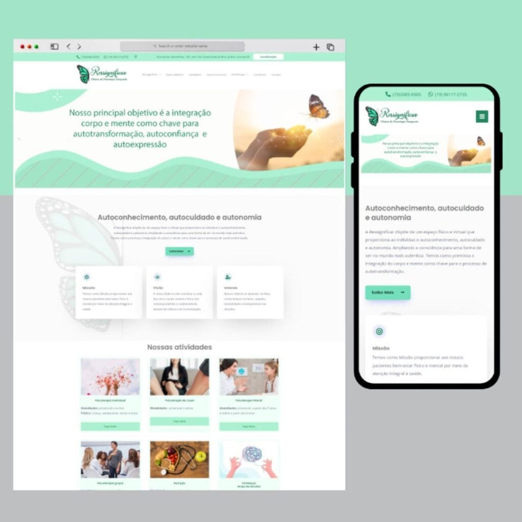 Portfólio - site para psicologos