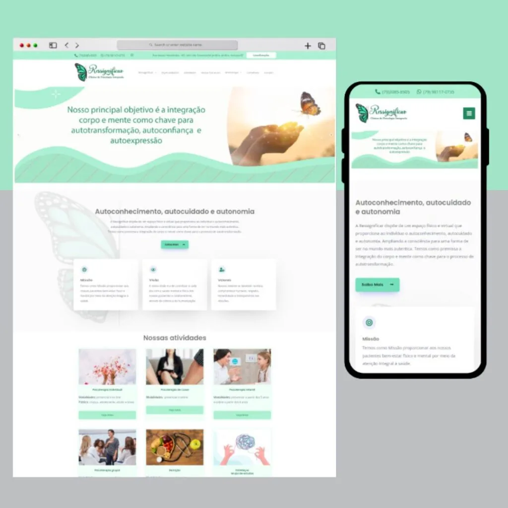 Portfólio - site para psicologos