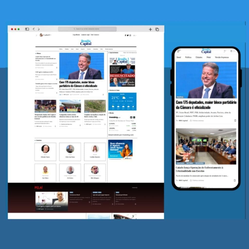 Site para Jornal Brasília Capital