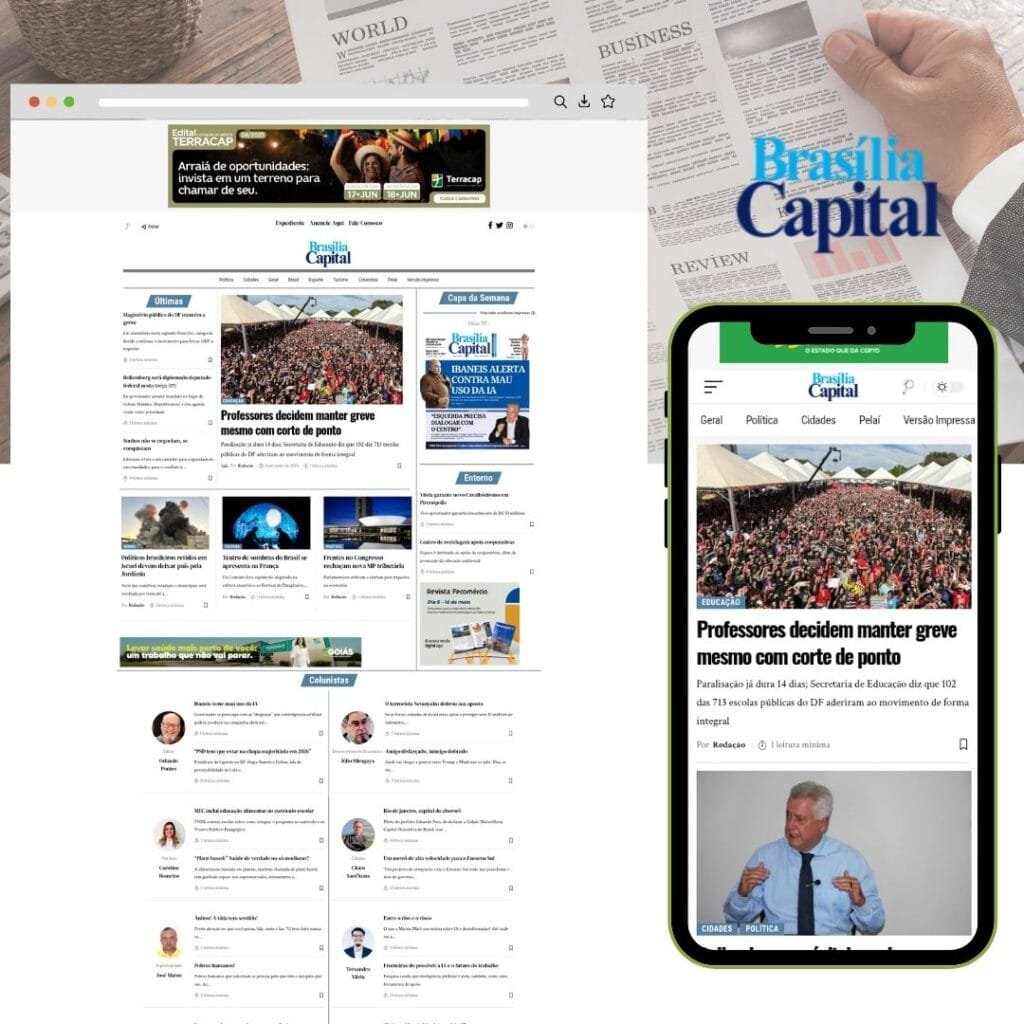 Portfólio de sites Jornal Brasília capital