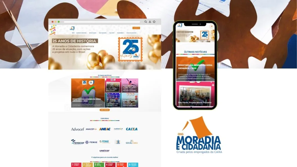 Case de sucesso site para ong Moradia e cidadania